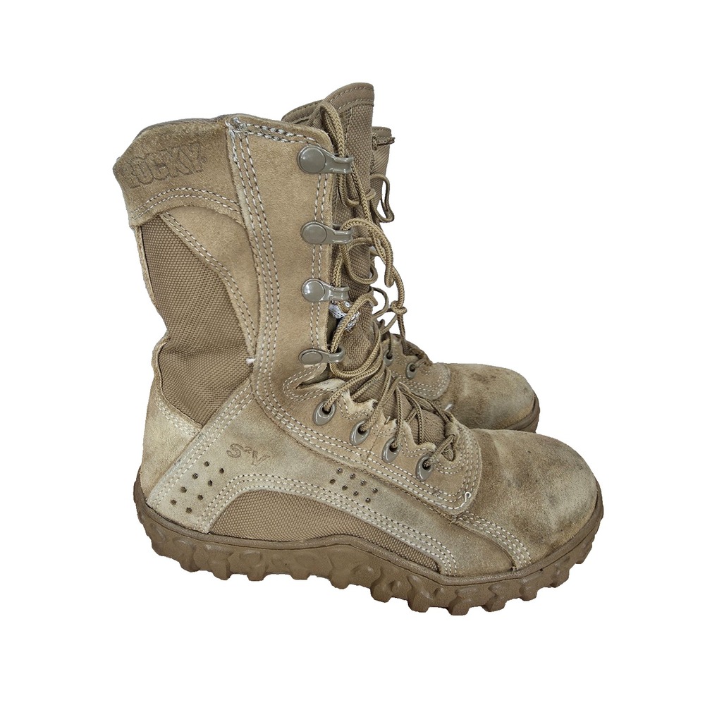 Rocky S2V Combat Boots Mens 6 M Brown Tactical Military Steel Toe USA P204195